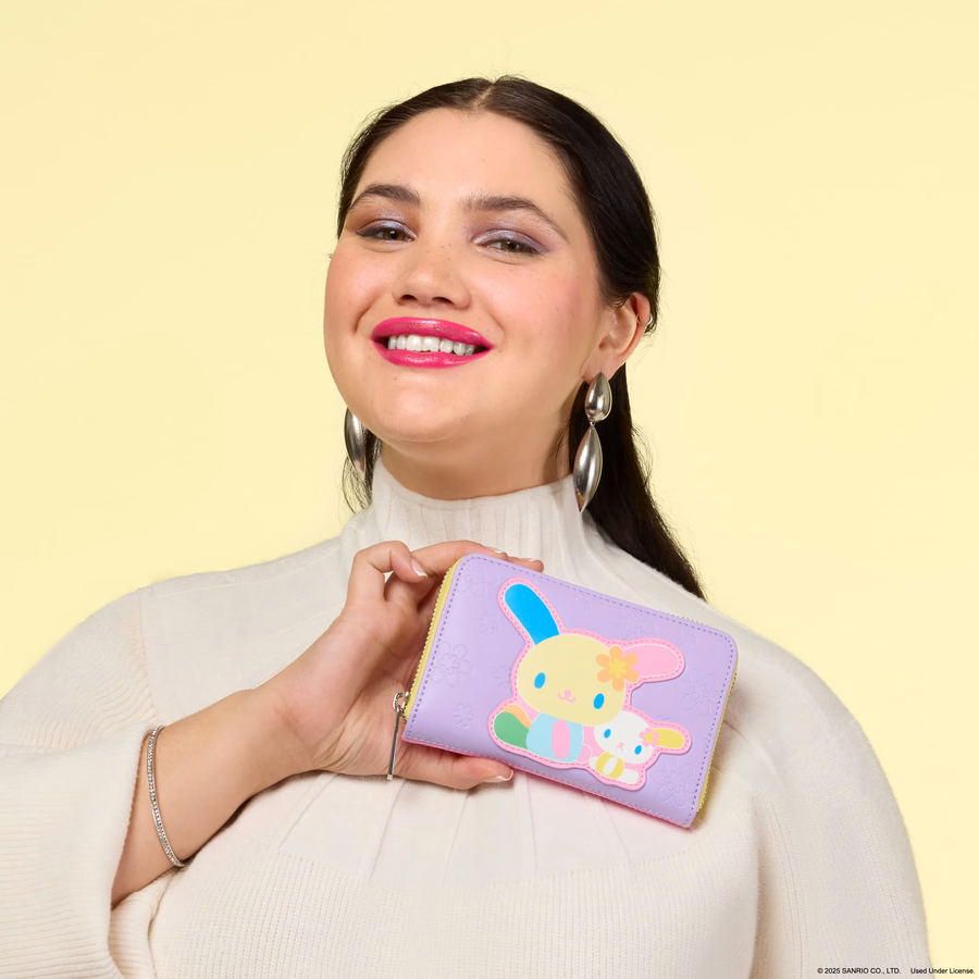 Sanrio Exclusive U*SA*HA*NA Color Block Zip Around Wallet