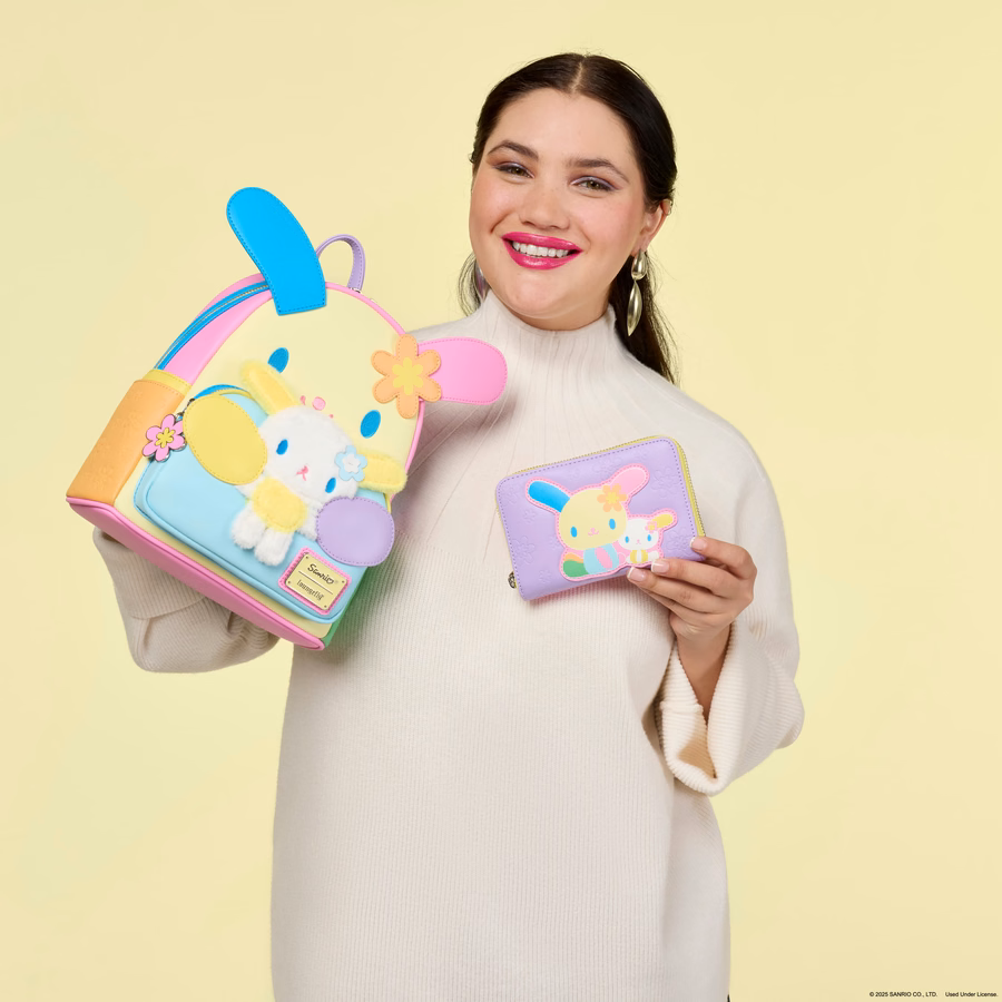 Sanrio Exclusive U*SA*HA*NA Color Block Zip Around Wallet