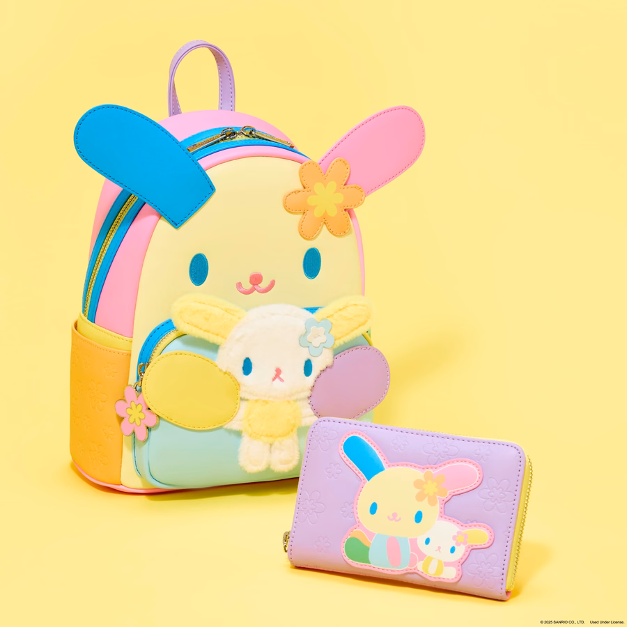 Sanrio Exclusive U*SA*HA*NA Color Block Zip Around Wallet