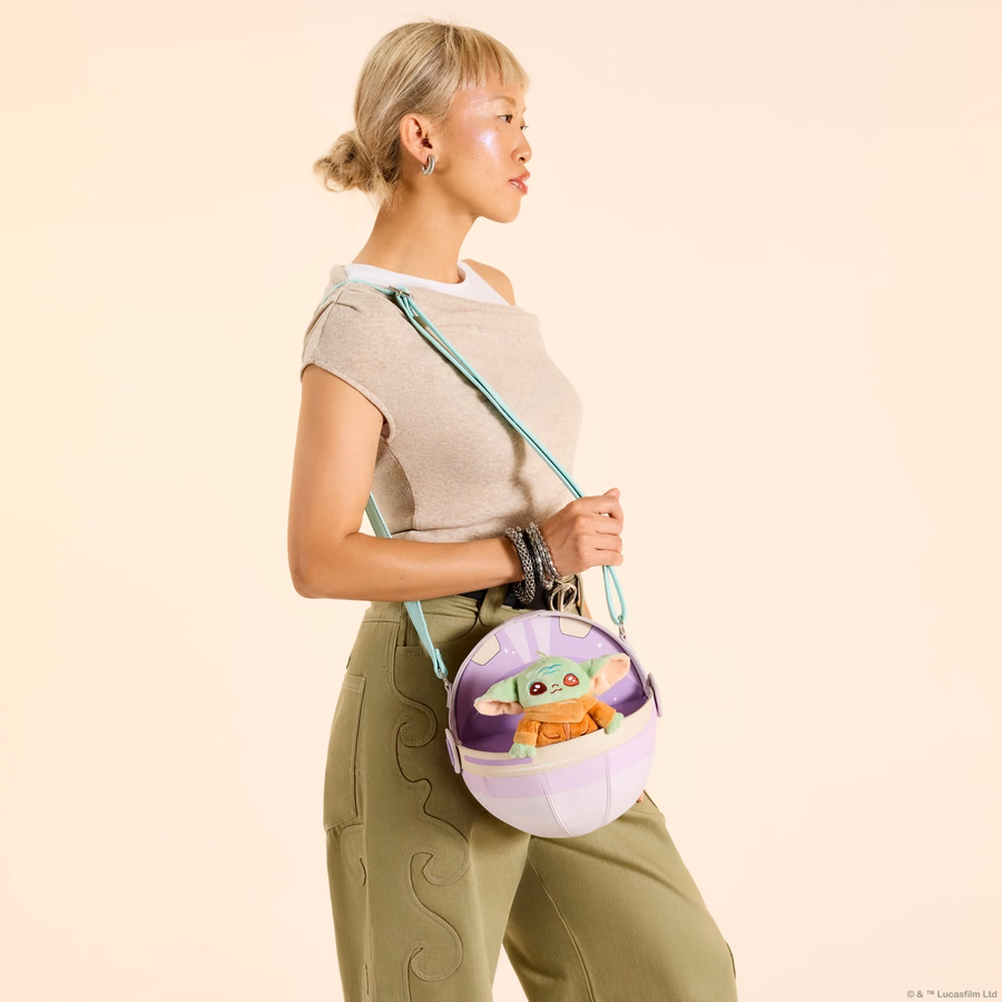De Mandalorian Grogu figuurlijke Pod pluche schoudertas