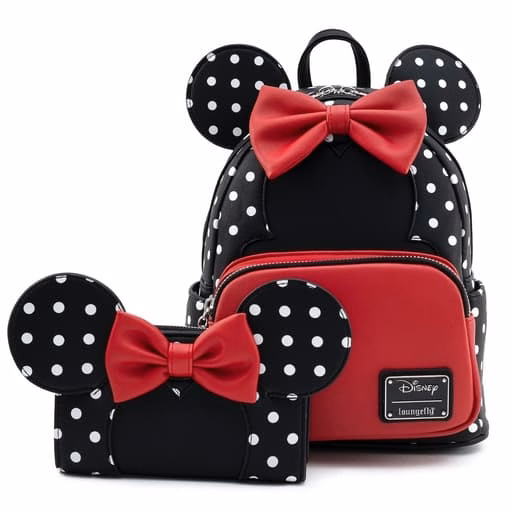 Disney Minnie Mouse zwart-witte stippen cosplay mini-rugzak